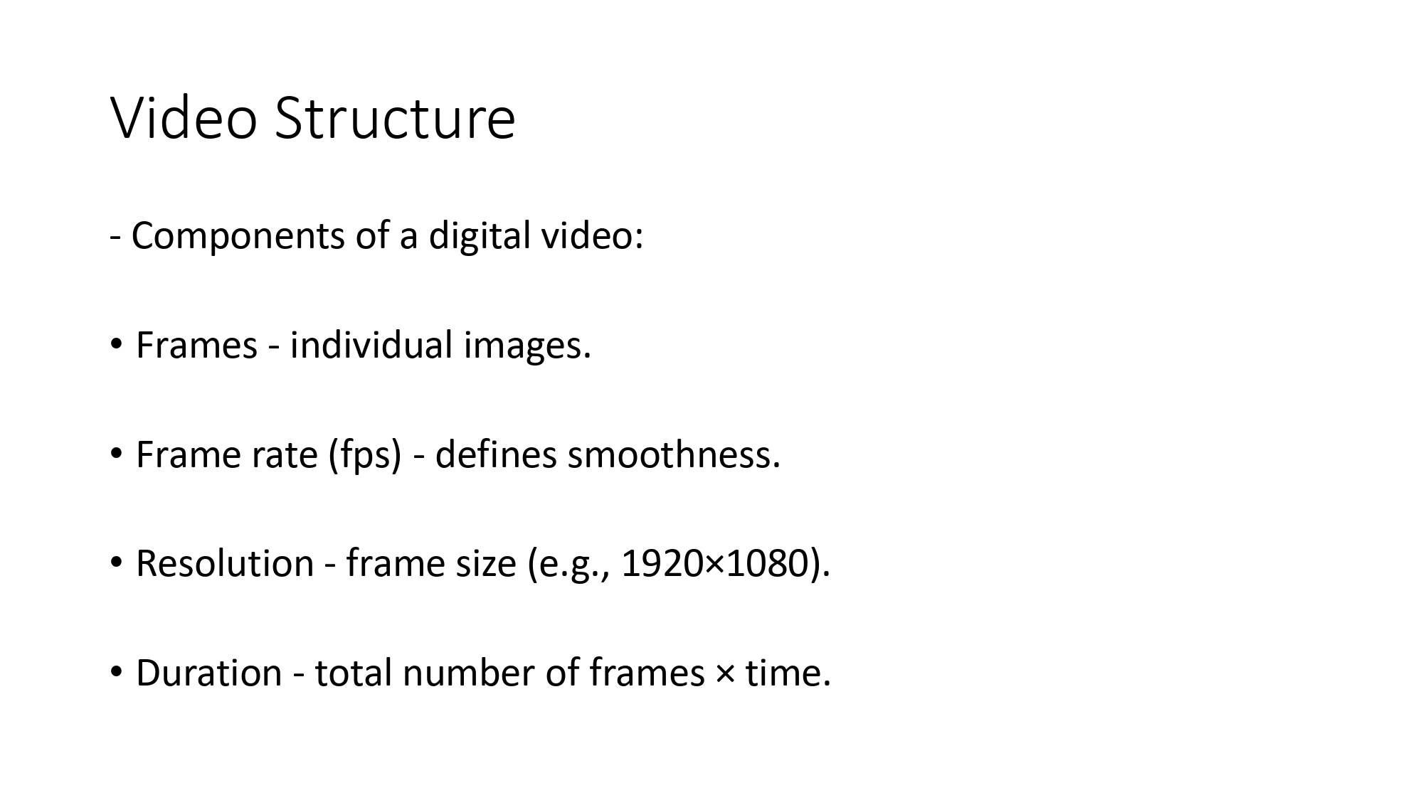 Video Structure Diagram